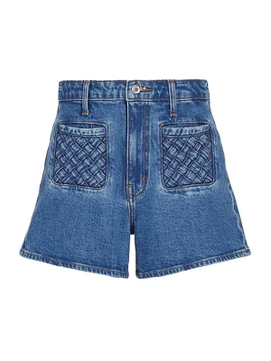 Luna Woven Denim Shorts