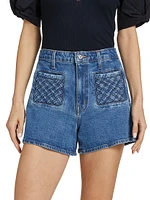 Luna Woven Denim Shorts