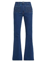 Crosby Woven Pocket Mid-Rise Jeans