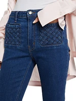 Crosby Woven Pocket Mid-Rise Jeans