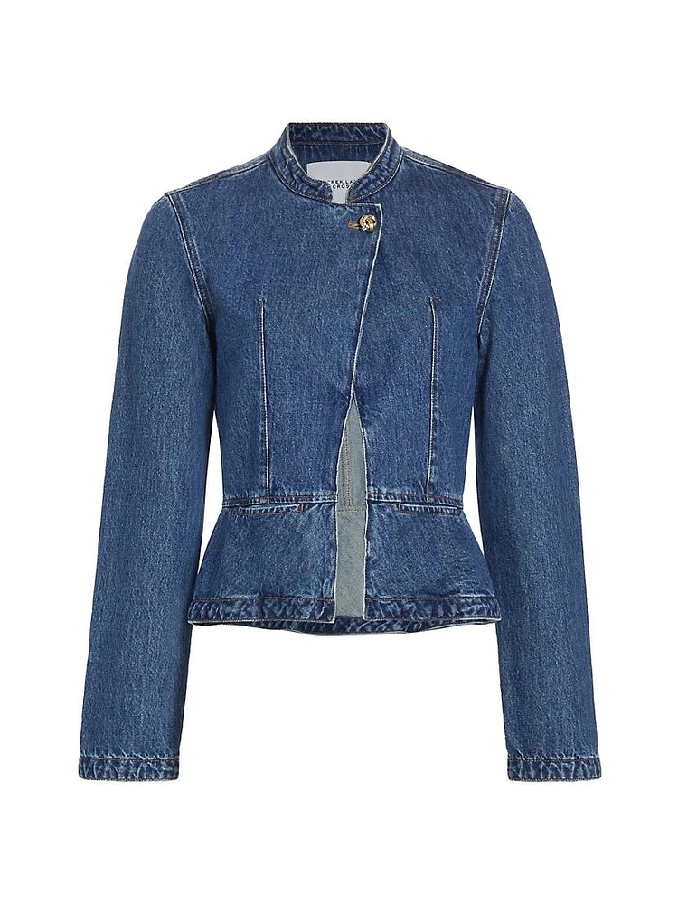 Adeline Peplum Denim Jacket