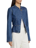 Adeline Peplum Denim Jacket