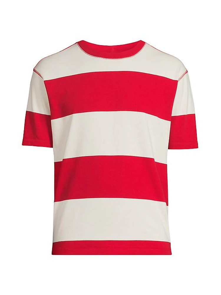 Heavy Hiking Striped Short-Sleeve T-Shirt