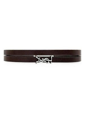 Cassandre Double-Wrap Bracelet in Leather