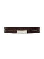 Cassandre Double-Wrap Bracelet in Leather
