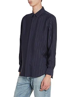 Shirt Striped Silk Crepe De Chine