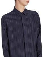 Shirt Striped Silk Crepe De Chine