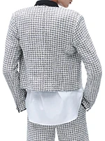 Carmen Houndstooth Cotton-Blend Jacket