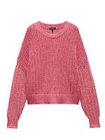 Edie Cotton-Blend Open-Knit Relaxed Sweater