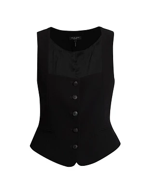 Mariana Crepe Vest