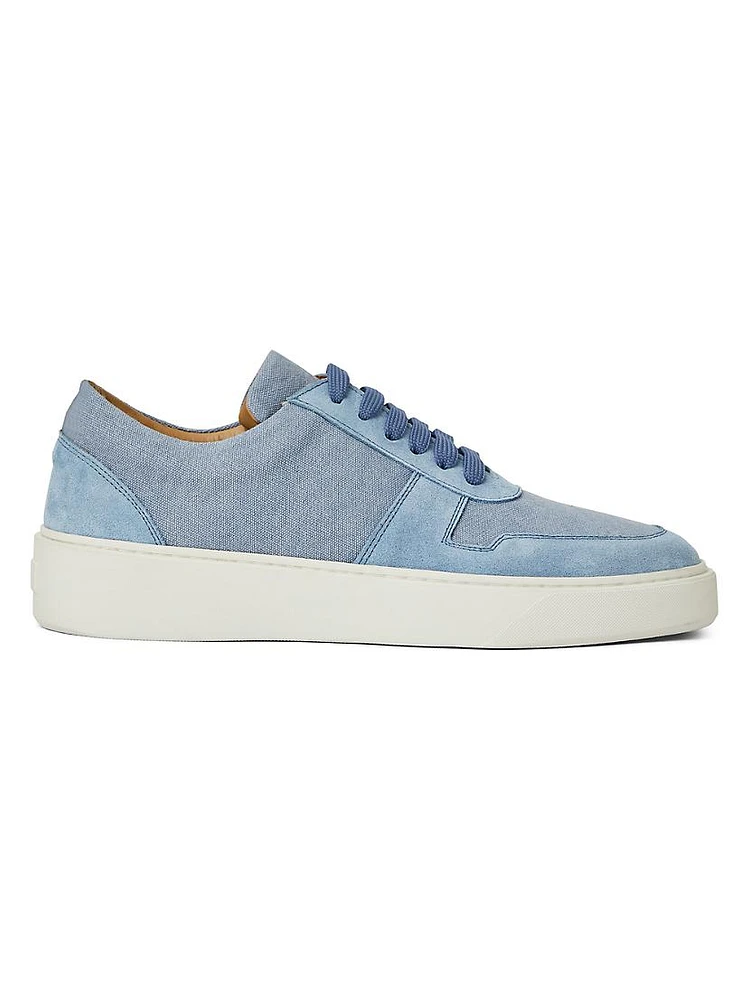 Darian Suede & Canvas Low-Top Sneakers