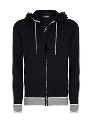 Hooded Zip Jogging Blouson