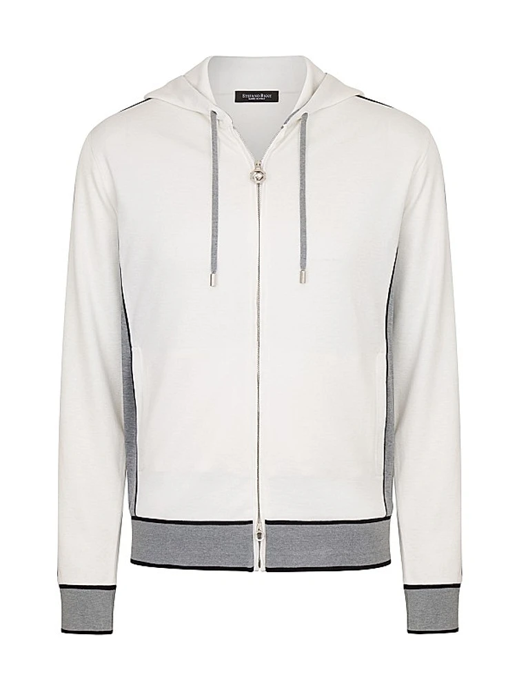 Hooded Zip Jogging Blouson