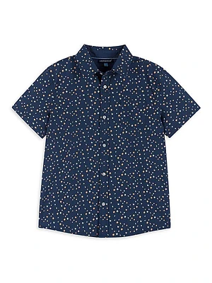 Little Boy's & Boy's Floral Cotton Shirt