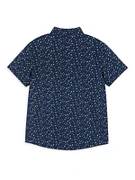 Little Boy's & Boy's Floral Cotton Shirt