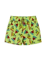 Little Boy's & Pineapple Rashguard Swim Top Trunks Set