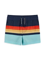 Little Boy's & Striped Swim Trunks