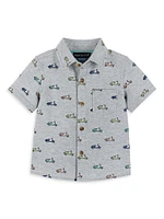 Baby Boy's, Little Boy's & Scooter Print Short-Sleeve Shirt Shorts Set