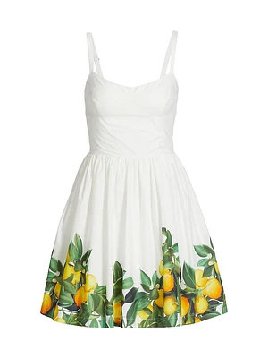 Napoli Lemon Cotton Minidress