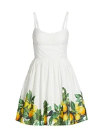 Napoli Lemon Cotton Minidress