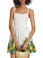 Napoli Lemon Cotton Minidress