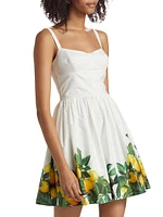 Napoli Lemon Cotton Minidress