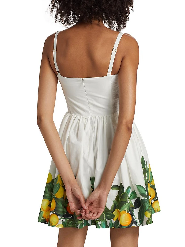 Napoli Lemon Cotton Minidress