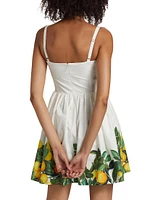 Napoli Lemon Cotton Minidress