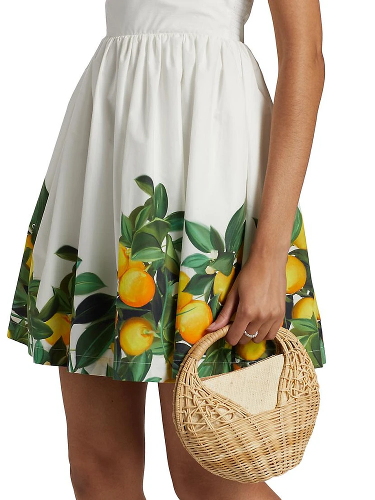 Napoli Lemon Cotton Minidress