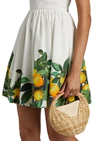 Napoli Lemon Cotton Minidress