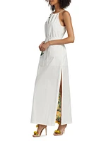 Alicanta Lemon Cotton Maxi Dress