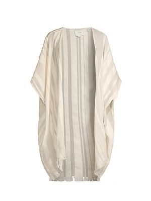 Oversized Stripe Cotton Caftan