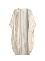 Oversized Stripe Cotton Caftan