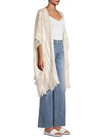 Oversized Stripe Cotton Caftan