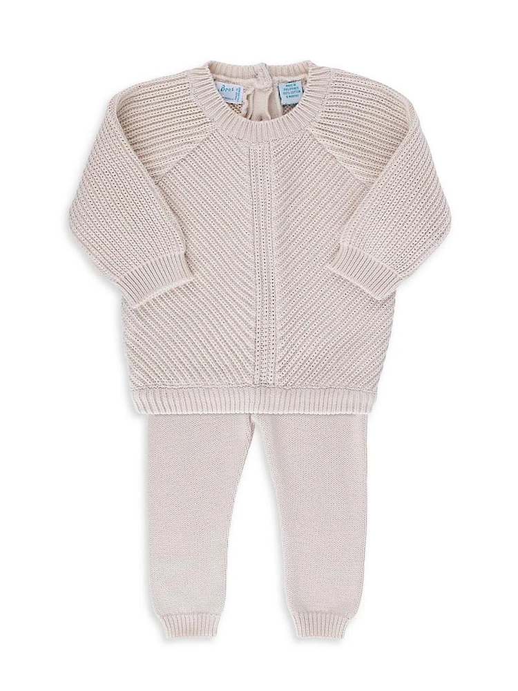 Baby's & Little Kid's 2-Piece Chunky Knit Set