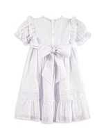 Baby Girl's, Little Girl's & Voile Lace Tea-Length Dress