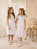 Baby Girl's, Little Girl's & Voile Lace Tea-Length Dress