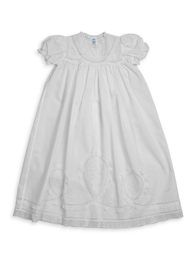 Baby Girl's Lacy Yoke Special Occasion Set