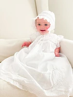 Baby Girl's Lacy Yoke Special Occasion Set