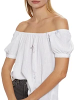 Farrah Floral Off-The-Shoulder Blouse