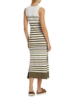 Katya Sleeveless Striped Knit Maxi Dress