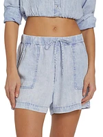 Clara Denim Drawstring Shorts