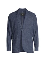 Idris Knit Two-Button Blazer