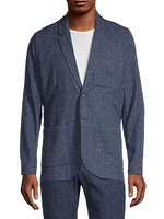 Idris Knit Two-Button Blazer