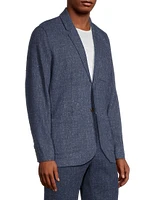 Idris Knit Two-Button Blazer