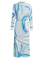 Very Vivara Crepe Belted Kaftan