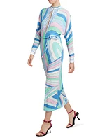 Very Vivara Crepe Belted Kaftan