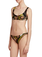 Very Vivara Scoopneck Printed Bikini Bra