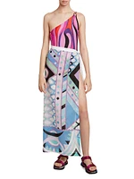 Very Vivara Asymmetric Print One-Piece Swimsuit