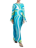 Very Vivara Printed Silk Twill Kaftan